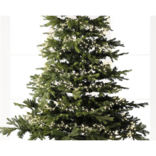 Kerstverlichting met 8 functie twinkel effect warm wit 480 lampjes 600 cm - Kerstverlichting kerstboom