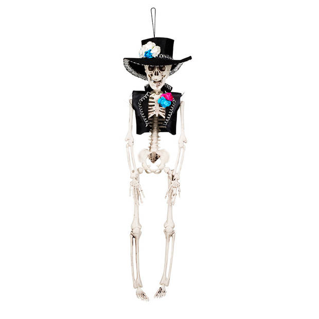 Hangende horror decoratie skelet - Spaanse heer - 40 cm - Halloween poppen