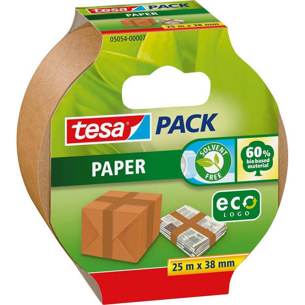 3x Tesa bruine verpakkingstape milieuvriendelijk 25 mtr x 38 mm - Tape (klussen)
