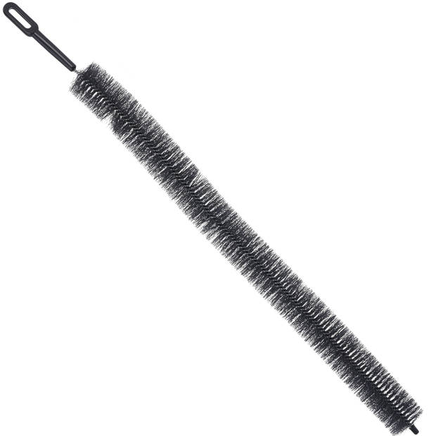 Radiatorborstel - flexibel - 70 cm - kunststof - zwart - schoonmaakborstel/rager verwarming - plumeaus
