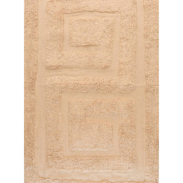 Items Badmat - creme beige - 80x50 cm - katoen - Badmatjes