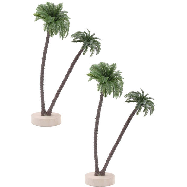 Palmboom miniatuur beeldje 24 cm - Beeldjes