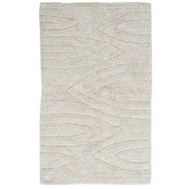 Items Badmat - creme wit - zacht microfiber - 80 x 50 cm - Badmatjes