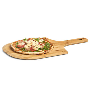 1x Houten snij/serveerplanken voor pizza 53 cm - Snijplanken