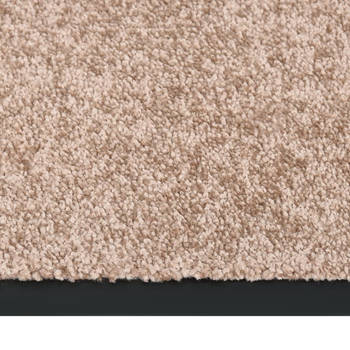 The Living Store Welkomstmat - Deurmat - Beige - 60 x 80 cm - 100% PP gedraaide heatset