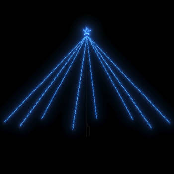 vidaXL Kerstboomverlichting met 576 LED's binnen en buiten 3,6 m blauw