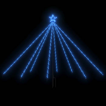 vidaXL Kerstboomverlichting 400 LED's binnen/buiten 2,5 m blauw