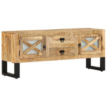 vidaXL Tv-meubel 110x30x45 cm ruw mangohout