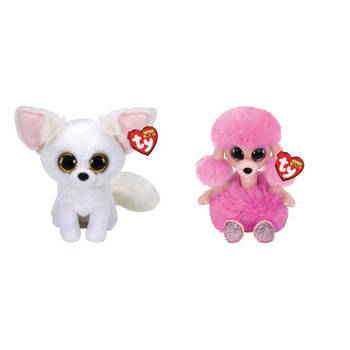 Ty - Knuffel - Beanie Boo's - Phoenix Fox & Camilla Poodle