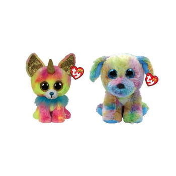 Ty - Knuffel - Beanie Boo's - Yips Chihuahua & Max Dog