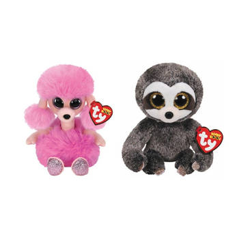 Ty - Knuffel - Beanie Boo's - Camilla Poodle & Dangler Sloth