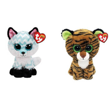 Ty - Knuffel - Beanie Boo's - Atlas Fox & Tiggy Tiger