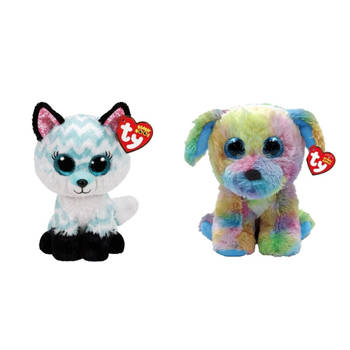 Ty - Knuffel - Beanie Boo's - Atlas Fox & Max Dog