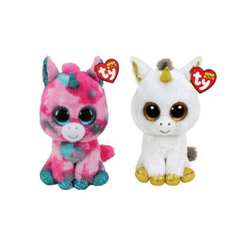 Ty - Knuffel - Beanie Buddy - Gumball Unicorn & Pegasus Unicorn