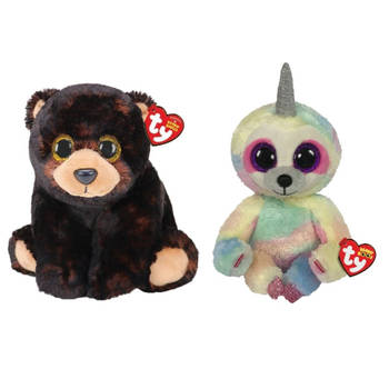 Ty - Knuffel - Beanie Buddy - Kodi Bear & Cooper Sloth