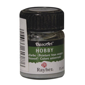 Acrylverf/hobbyverf lichtgrijs 15 ml hobby materiaal - Hobbyverf