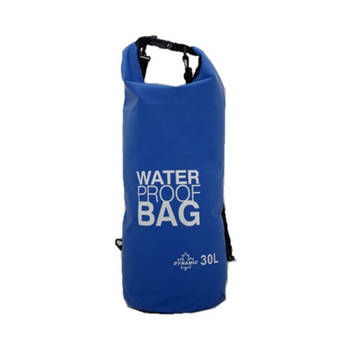 Waterdichte duffel bag/plunjezak 30 liter blauw - Reistas (volwassen)