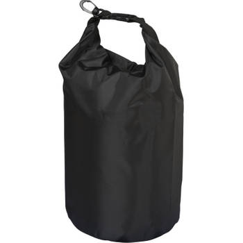 Waterdichte duffel bag/plunjezak 10 liter zwart - Reistas (volwassen)