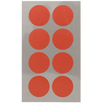 32x Stippen stickers rood 25 mm - Stickers