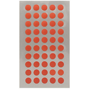 600x Stippen stickers rood 8 mm - Stickers