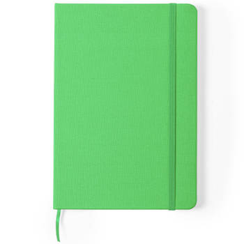 Luxe schriftje/notitieboekje groen met elastiek A5 formaat - Schriften