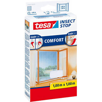 1x Tesa vliegenhor/insectenhor wit 1 x 1 meter - Vliegengordijnen