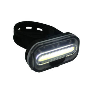 1x Fietsverlichting batterijvoorlicht / fietskoplamp met 1 heldere COB LED frame / stuur bevestiging - Fietsverlichting