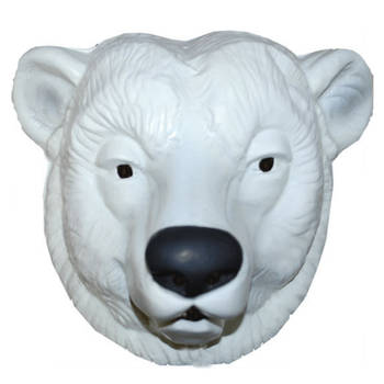IJsberen masker wit voor volwassenen - Verkleedmaskers