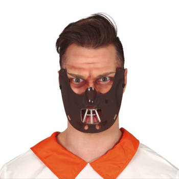 Bruin horror verkleed masker Hannibal voor volwassenen - Verkleedmaskers