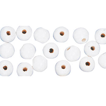 Armbandjes rijgen 104 witte kralen 10 mm - Hobbykralen