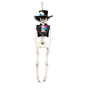 Hangende horror decoratie skelet - Spaanse heer - 40 cm - Halloween poppen