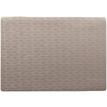 Stevige luxe Tafel placemats Jaspe taupe 30 x 43 cm - Placemats