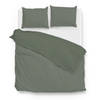 Zo! Home dekbedovertrek Velluto - Army Groen - Lits-jumeaux XL 260x200/220 cm