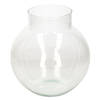 Transparante ronde vaas/vazen van glas 23 x 23 cm - Vazen