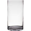 Glazen bloemen cylinder vaas/vazen 40 x 25 cm transparant - Vazen