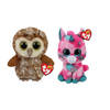 Ty - Knuffel - Beanie Boo's - Gumball Unicorn & Percy Owl