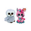 Ty - Knuffel - Beanie Boo's - Gumball Unicorn & Owlette Owl