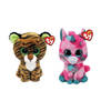 Ty - Knuffel - Beanie Boo's - Gumball Unicorn & Tiggy Tiggy Tiger