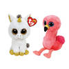 Ty - Knuffel - Beanie Boo's - Pegasus Unicorn & Gilda Flamingo