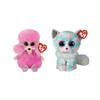 Ty - Knuffel - Beanie Boo's - Camilla Poodle & Opal Cat