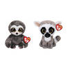 Ty - Knuffel - Beanie Boo's - Dangler Sloth & Linus Lemur