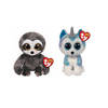 Ty - Knuffel - Beanie Boo's - Dangler Sloth & Helena Husky