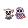 Ty - Knuffel - Beanie Boo's - Linus Lemur & Moonlight Owl