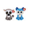 Ty - Knuffel - Beanie Boo's - Linus Lemur & Prince Husky