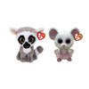 Ty - Knuffel - Beanie Boo's - Linus Lemur & Nina Mouse