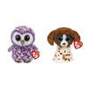 Ty - Knuffel - Beanie Boo's - Moonlight Owl & Muddles Dog