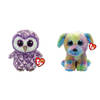 Ty - Knuffel - Beanie Boo's - Moonlight Owl & Max Dog