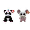 Ty - Knuffel - Beanie Boo's - Paris Panda & Nina Mouse