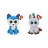 Ty - Knuffel - Beanie Boo's - Prince Husky & Christmas Unicorn