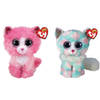 Ty - Knuffel - Beanie Boo's - Reagan Cat & Opal Cat